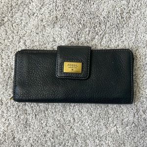 Black Fossil Wallet